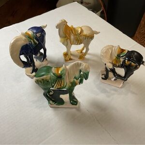 Vintage Chinese Tang War Horses